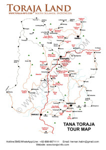 Map of Toraja